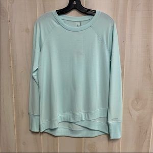 Danskin Size Small Blue Raglan Long Sleeve Top